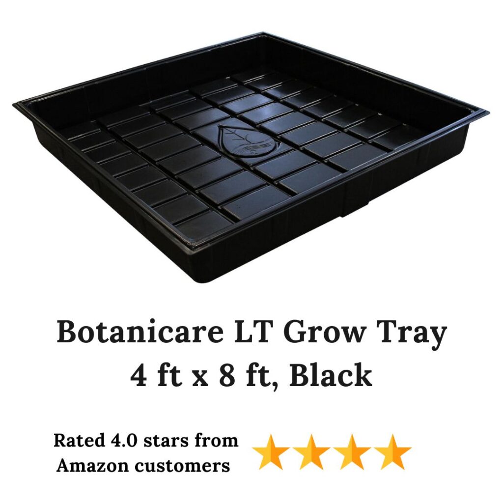 Botanicare LT Grow Tray 4 ft x 8 ft, Black