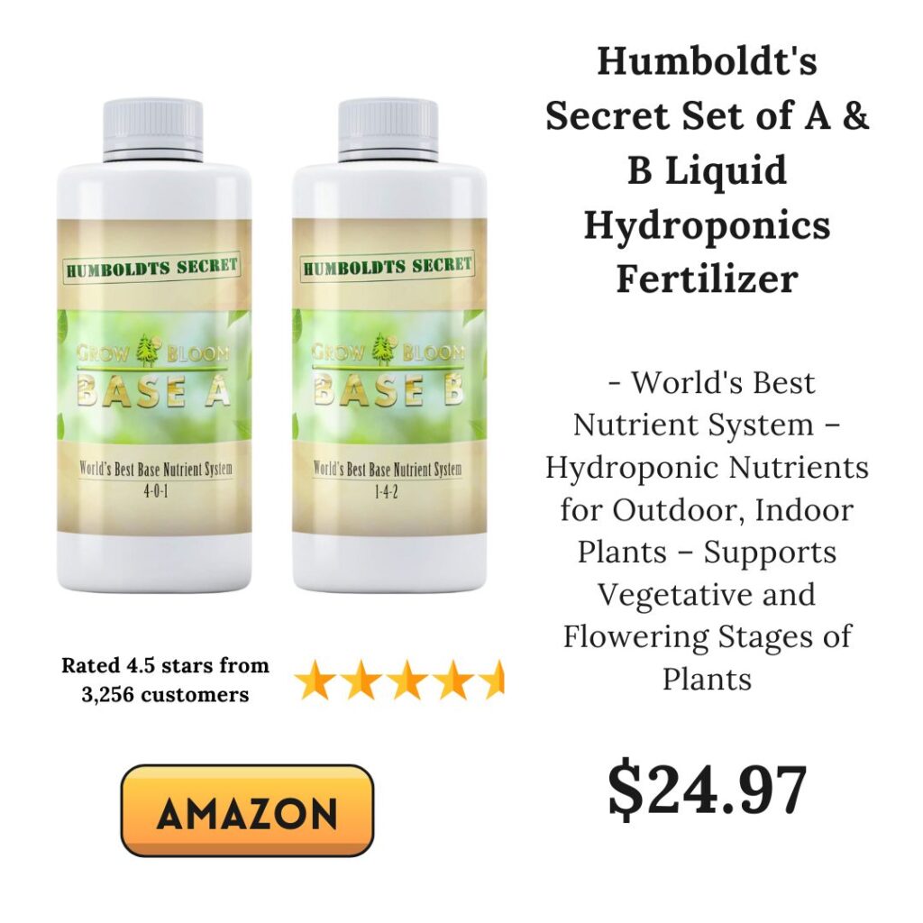 Humbolt's Secret Hydroponic Fertilizer